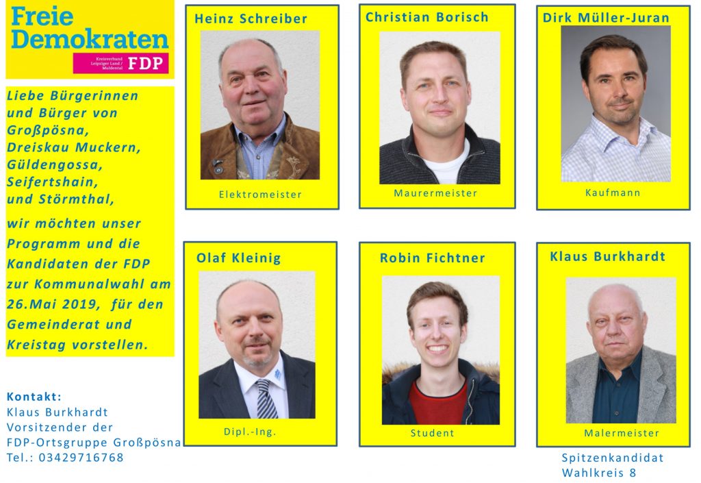 Wahlprogramm der Großpösnaer FDP
